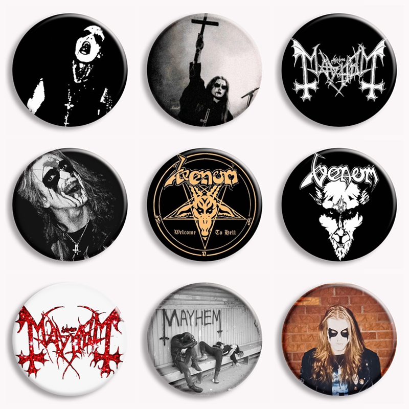 Collectible Vintage Brooches - Rock Mayhem группа мягкая пуговица булавка