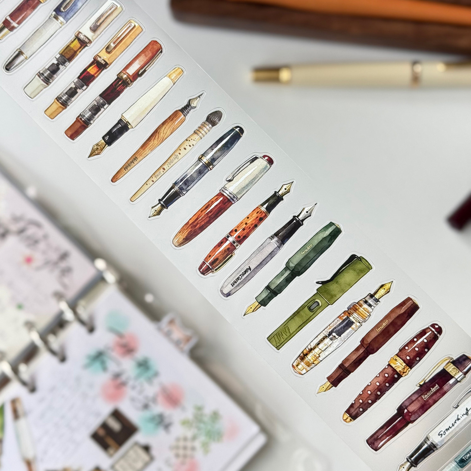 Vintage Collectible Pens - Коллекция винтажных декоративных скотчей DengDeng Studio