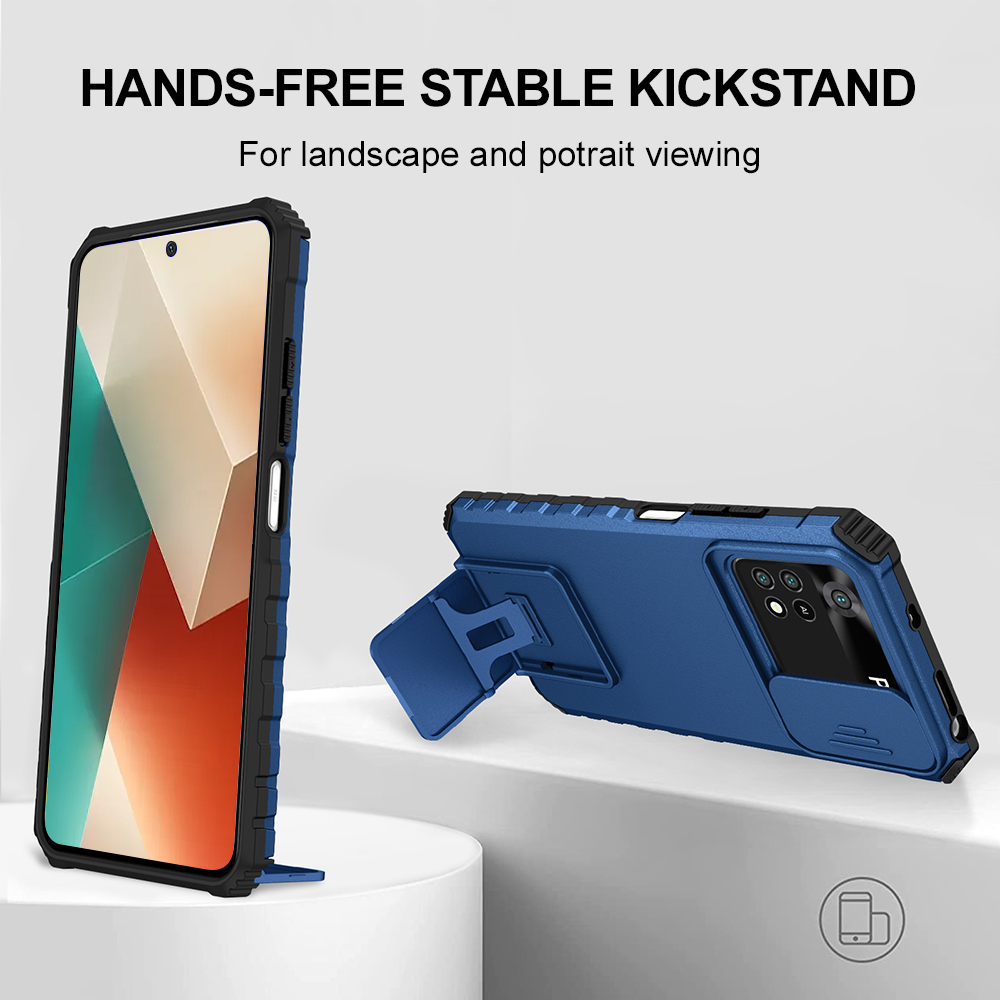 Camera Leather Case - Противоударный чехол для телефона Xiaomi Poco