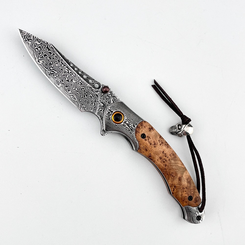 Складной нож с дамасским узоро – обзор и цена Vintage Collectible Knives