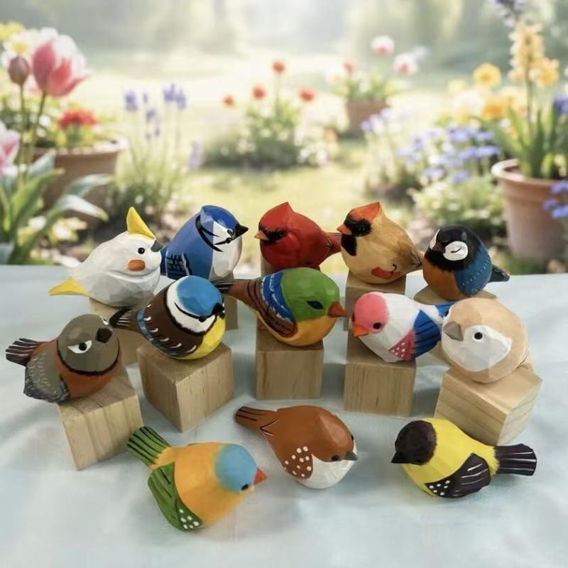 Милые деревянные фигурки птиц  – обзор и цена Vintage Collectibles Store