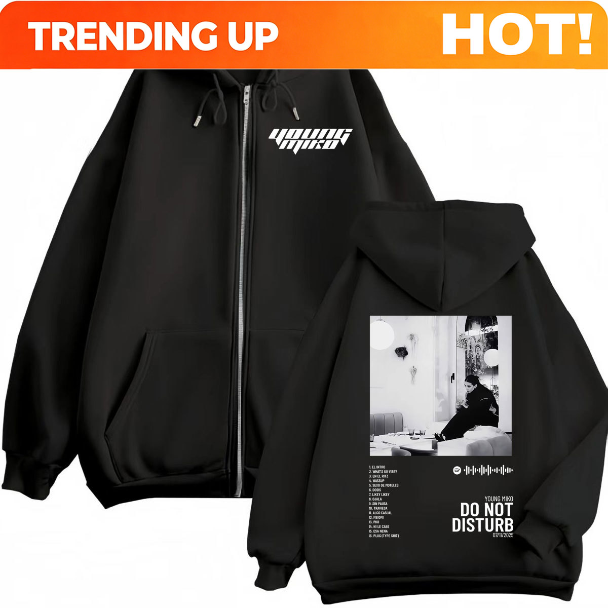 Худи на молнии с графическим п – обзор и цена Vintage Zip Hoodie