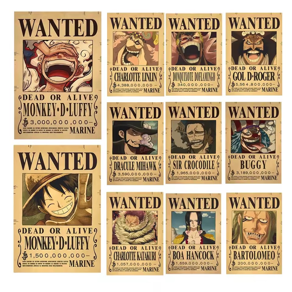 Аниме-постеры «One Piece»: пла – обзор и цена Vintage Collectible Cards